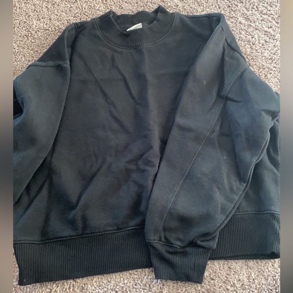 a new day - Black Crewneck